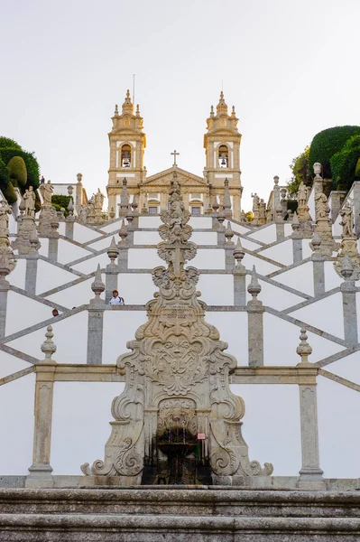 Tenoes Portugal Oct 2016 Escalier Vers Église Bom Jesus Monte — Photo