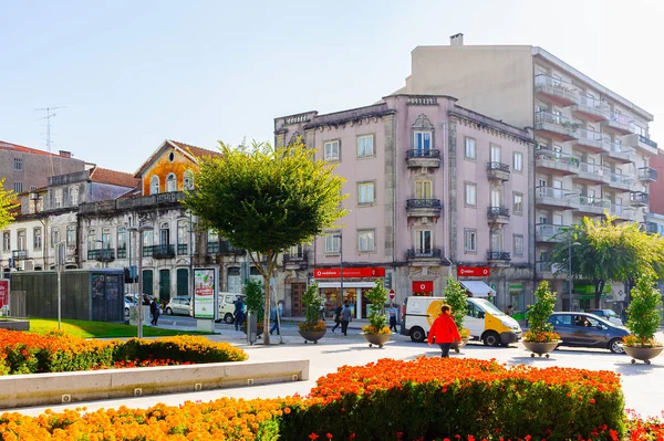 Braga, Portekiz - 14 Ekim 2016: Braga Mimarisi, Portekiz. Şehir 2012 yılında Avrupa Gençlik Başkenti oldu.