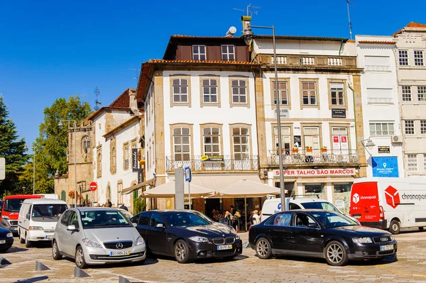 Braga, Portekiz - 14 Ekim 2016: Braga Mimarisi, Portekiz. Şehir 2012 yılında Avrupa Gençlik Başkenti oldu.