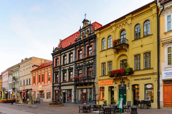 Kosice Eslovaquia Sep 2016 Colorida Arquitectura Calle Principal Kosice Ciudad Fotos de stock