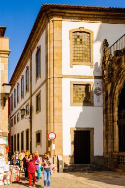 Braga, Portekiz - 14 Ekim 2016: Braga Mimarisi, Portekiz. Şehir 2012 yılında Avrupa Gençlik Başkenti oldu.