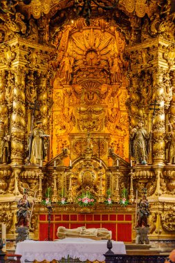 Guimaraes, Portekiz - Eki 14, 2016: Guimaraes, Portekiz'deki birden fazla kiliseden biri. Şehir 9.