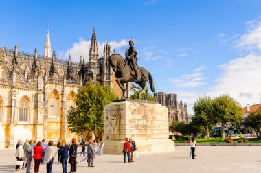 Batalha, Portekiz - 15 Ekim 2016: Batalha Manastırı (Zafer AzizE Meryem Manastırı). Unesco Dünya Mirası
