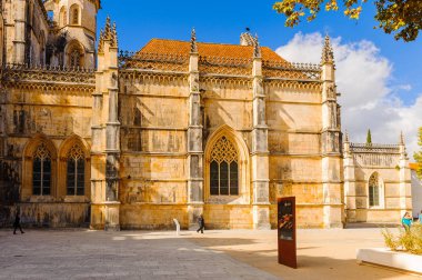 Batalha, Portekiz - 15 Ekim 2016: Batalha Manastırı (Zafer AzizE Meryem Manastırı). Unesco Dünya Mirası