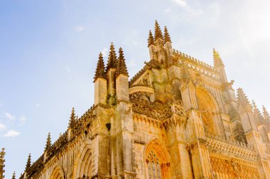 Batalha, Portekiz - 15 Ekim 2016: Batalha Manastırı (Zafer AzizE Meryem Manastırı). Unesco Dünya Mirası