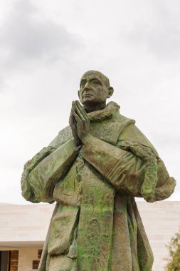 Fatima, Portekiz - Eki 16, 2016: Sanctuary of Fatima, Portekiz. Katolik hacılar ve turistler için önemli yerler