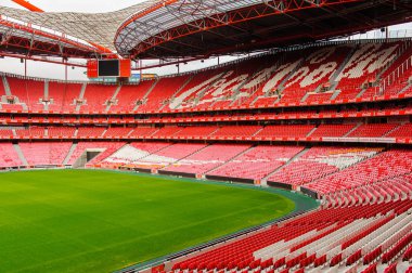 Lizbon, Portekiz - 17 Ekim 2016: Estadio da Luz Panoraması (Stadium of Light), S.L. Benfica stadyumu. Euro 2004 için inşa edilmiştir.