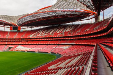 Lizbon, Portekiz - 17 Ekim 2016: Estadio da Luz Panoraması (Stadium of Light), S.L. Benfica stadyumu. Euro 2004 için inşa edilmiştir.