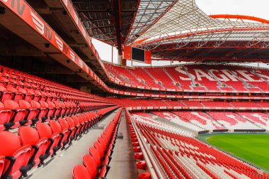 Lizbon, Portekiz - 17 Ekim 2016: Estadio da Luz Panoraması (Stadium of Light), S.L. Benfica stadyumu. Euro 2004 için inşa edilmiştir.