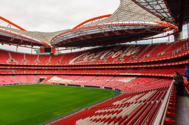 Lizbon, Portekiz - 17 Ekim 2016: Estadio da Luz Panoraması (Stadium of Light), S.L. Benfica stadyumu. Euro 2004 için inşa edilmiştir.