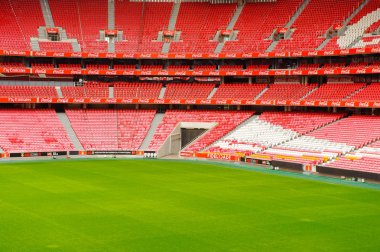 Lizbon, Portekiz - 17 Ekim 2016: Estadio da Luz Panoraması (Stadium of Light), S.L. Benfica stadyumu. Euro 2004 için inşa edilmiştir.