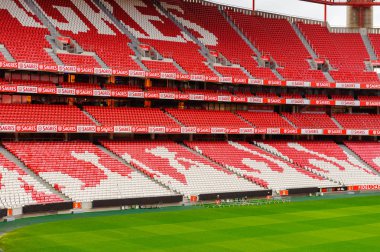 Lizbon, Portekiz - 17 Ekim 2016: Estadio da Luz Panoraması (Stadium of Light), S.L. Benfica stadyumu. Euro 2004 için inşa edilmiştir.