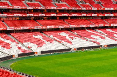 Lizbon, Portekiz - 17 Ekim 2016: Estadio da Luz Panoraması (Stadium of Light), S.L. Benfica stadyumu. Euro 2004 için inşa edilmiştir.