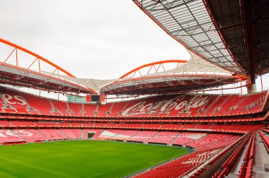 Lizbon, Portekiz - 17 Ekim 2016: Estadio da Luz Panoraması (Stadium of Light), S.L. Benfica stadyumu. Euro 2004 için inşa edilmiştir.