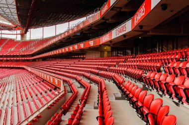 Lizbon, Portekiz - 17 Ekim 2016: Estadio da Luz (Stadium of Light), S.L. Benfica stadyumu. Euro 2004 için inşa edilmiştir.