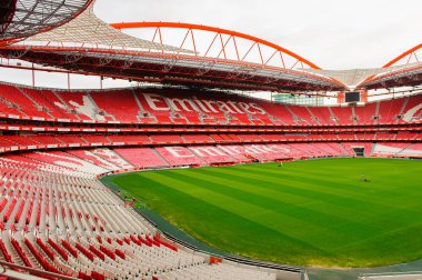 Lizbon, Portekiz - 17 Ekim 2016: Estadio da Luz Panoraması (Stadium of Light), S.L. Benfica stadyumu. Euro 2004 için inşa edilmiştir.