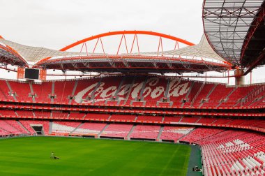 Lizbon, Portekiz - 17 Ekim 2016: Estadio da Luz (Stadium of Light), S.L. Benfica stadyumu. Euro 2004 için inşa edilmiştir.