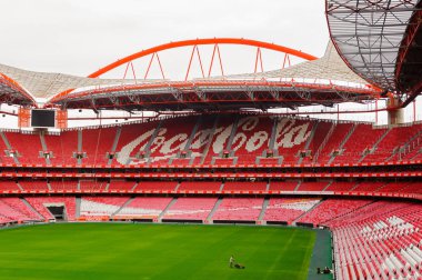 Lizbon, Portekiz - 17 Ekim 2016: Estadio da Luz (Stadium of Light), S.L. Benfica stadyumu. Euro 2004 için inşa edilmiştir.