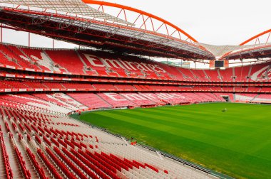 Lizbon, Portekiz - 17 Ekim 2016: Estadio da Luz (Stadium of Light), S.L. Benfica stadyumu. Euro 2004 için inşa edilmiştir.
