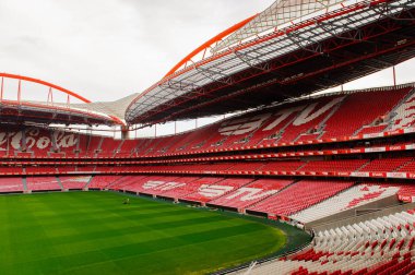 Lizbon, Portekiz - 17 Ekim 2016: Estadio da Luz (Stadium of Light), S.L. Benfica stadyumu. Euro 2004 için inşa edilmiştir.
