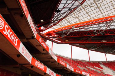 Lizbon, Portekiz - 17 Ekim 2016: Estadio da Luz (Stadium of Light), S.L. Benfica stadyumu. Euro 2004 için inşa edilmiştir.