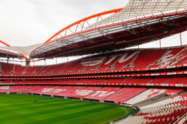 Lizbon, Portekiz - 17 Ekim 2016: Estadio da Luz Panoraması (Stadium of Light), S.L. Benfica stadyumu. Euro 2004 için inşa edilmiştir.