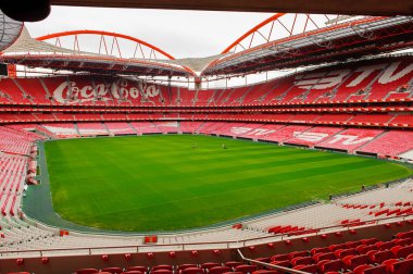 Lizbon, Portekiz - 17 Ekim 2016: Estadio da Luz Panoraması (Stadium of Light), S.L. Benfica stadyumu. Euro 2004 için inşa edilmiştir.