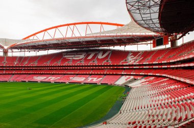 Lizbon, Portekiz - 17 Ekim 2016: Estadio da Luz Panoraması (Stadium of Light), S.L. Benfica stadyumu. Euro 2004 için inşa edilmiştir.