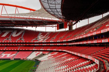 Lizbon, Portekiz - 17 Ekim 2016: Estadio da Luz Panoraması (Stadium of Light), S.L. Benfica stadyumu. Euro 2004 için inşa edilmiştir.
