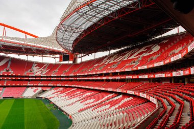 Lizbon, Portekiz - 17 Ekim 2016: Estadio da Luz Panoraması (Stadium of Light), S.L. Benfica stadyumu. Euro 2004 için inşa edilmiştir.