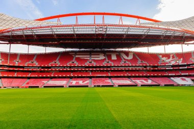 Lizbon, Portekiz - 17 Ekim 2016: Estadio da Luz Panoraması (Stadium of Light), S.L. Benfica stadyumu. Euro 2004 için inşa edilmiştir.