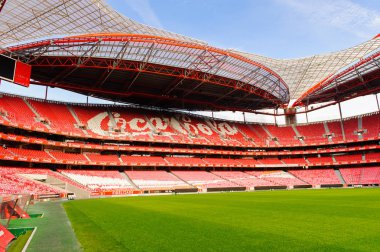 Lizbon, Portekiz - 17 Ekim 2016: Estadio da Luz Panoraması (Stadium of Light), S.L. Benfica stadyumu. Euro 2004 için inşa edilmiştir.