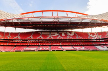 Lizbon, Portekiz - 17 Ekim 2016: Estadio da Luz Panoraması (Stadium of Light), S.L. Benfica stadyumu. Euro 2004 için inşa edilmiştir.