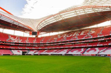 Lizbon, Portekiz - 17 Ekim 2016: Estadio da Luz Panoraması (Stadium of Light), S.L. Benfica stadyumu. Euro 2004 için inşa edilmiştir.