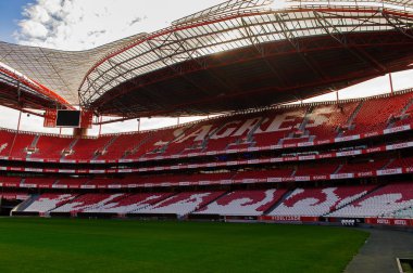Lizbon, Portekiz - 17 Ekim 2016: Estadio da Luz (Stadium of Light), S.L. Benfica stadyumu. Euro 2004 için inşa edilmiştir.