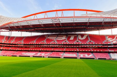 Lizbon, Portekiz - 17 Ekim 2016: Estadio da Luz (Stadium of Light), S.L. Benfica stadyumu. Euro 2004 için inşa edilmiştir.
