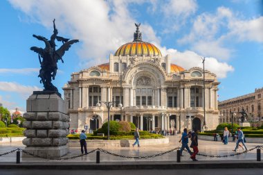Mexico City, Mex - Eki 27, 2016: Mexico City Mimarisi, Df, Meksika'nın başkenti ve en kalabalık şehri