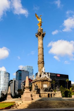 Mexico City, Mex - Eki 27, 2016: Mexico City Independance Meleği, Df, Meksika'nın başkenti ve en kalabalık şehri