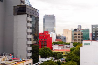 Mexico City, Mex - Eki 27, 2016: Mexico City Bölgesi Rosa Mimarisi (Pembe Bölge), Df, Zona Rosa alışveriş, gece hayatı, gay topluluğu ile ünlü bir mahalle