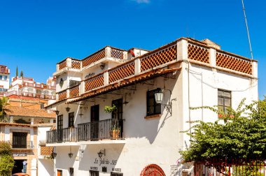 Taxco, Meksika - Eki 28, 2016: Taxco güzel görünümü, Meksika. Kasaba Gümüş ürünleri ile bilinir