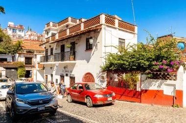 Taxco, Meksika - Eki 28, 2016: Taxco güzel görünümü, Meksika. Kasaba Gümüş ürünleri ile bilinir