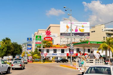 Acapulco, Meksika - 29 Ekim 2016: Meksika'nın Pasifik kıyısındaguerrero eyaletinde önemli bir liman