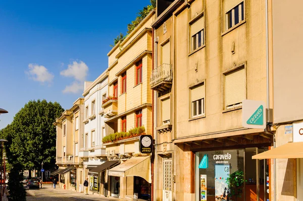 Braga, Portekiz - 14 Ekim 2016: Braga'nın tarihi bir bölümü, Portekiz. Şehir 2012 yılında Avrupa Gençlik Başkenti oldu.