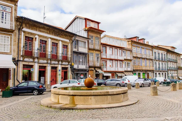 Guimaraes Portugal 2016 Architektur Des Vierecks Des Historischen Zentrums Von — Stockfoto