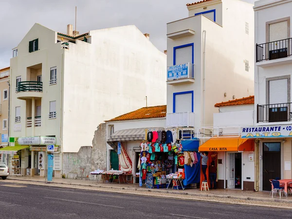 Nazare Portugal 2016 Promenade Nazare Portugal Ist Einer Der Beliebtesten — Stockfoto