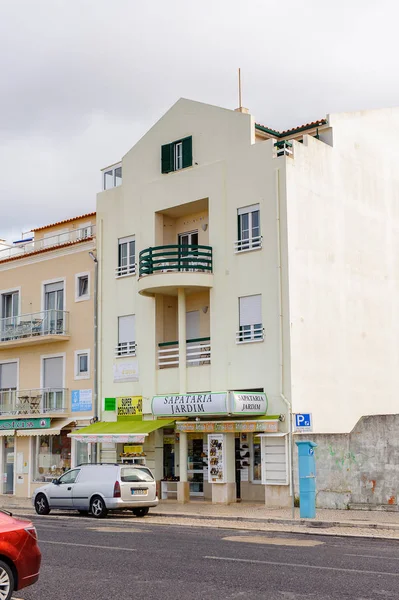 Nazare, Portekiz - 15 Ekim 2016: Nasıra, Portekiz. Bu Silver Coast (Costa de Prata en popüler sahil beldelerinden biridir)