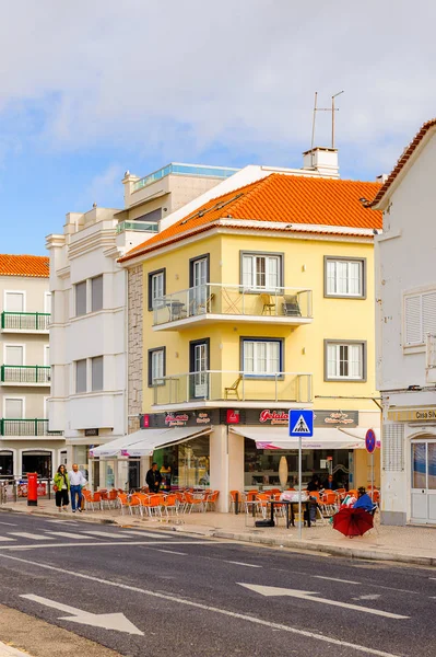 Nazare Portugal 2016 Promenade Nazare Portugal Ist Einer Der Beliebtesten — Stockfoto