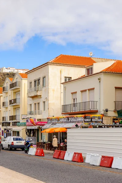 Nazare, Portekiz - 15 Ekim 2016: Nasıra Lı'nın Mimarisi, Portekiz. Bu Silver Coast (Costa de Prata en popüler sahil beldelerinden biridir)