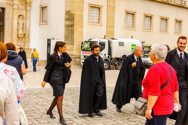 Coimbra Portugal Oct 2016 Oidentifierade Studenter Vid Coimbra University Bär — Stockfoto