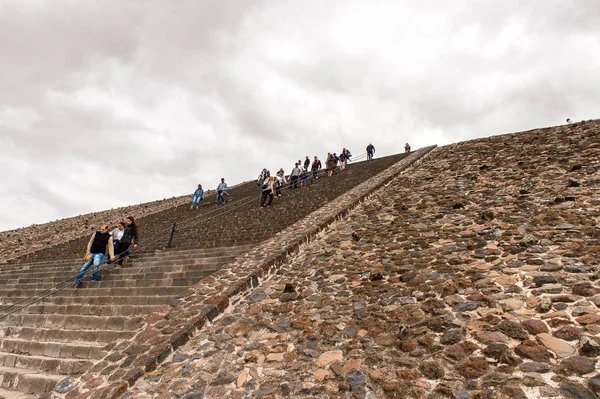 Teotiucan Mexiko Říjen 2016 Teotihuacan Lokalita Mnoha Mesoamerických Pyramid Postavených — Stock fotografie